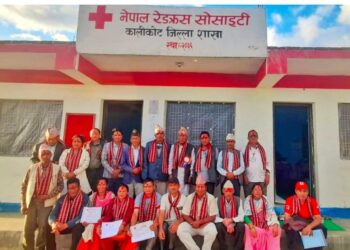 नेपाल रेडक्रस सोसाइटी कालिकोट जिल्ला शाखाको सभापतिमा बल प्रसाद संज्याल पुन: निर्वाचित