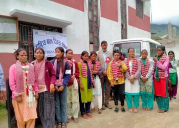 कालीकाेटका ९ वटै स्थानिय तहमा २० वर्ष पुगी बिवाह नगरेका किशोरीलाई सम्मान