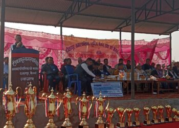 मेयर तथा उप मेयर रनिङ फुटबल प्रतियोगता सम्पन्न बिरेन्द्र स्कुल प्रथम