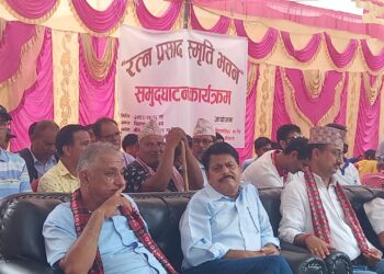 स्वर्गीय रत्न प्रसाद संज्यालकाे स्मृति भवन समुउद्घाटन
