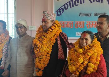 कर्णाली सेवा समाजद्वारा प्रमुख प्रशासकीय अधिकृत धितालाई भव्य स्वागत